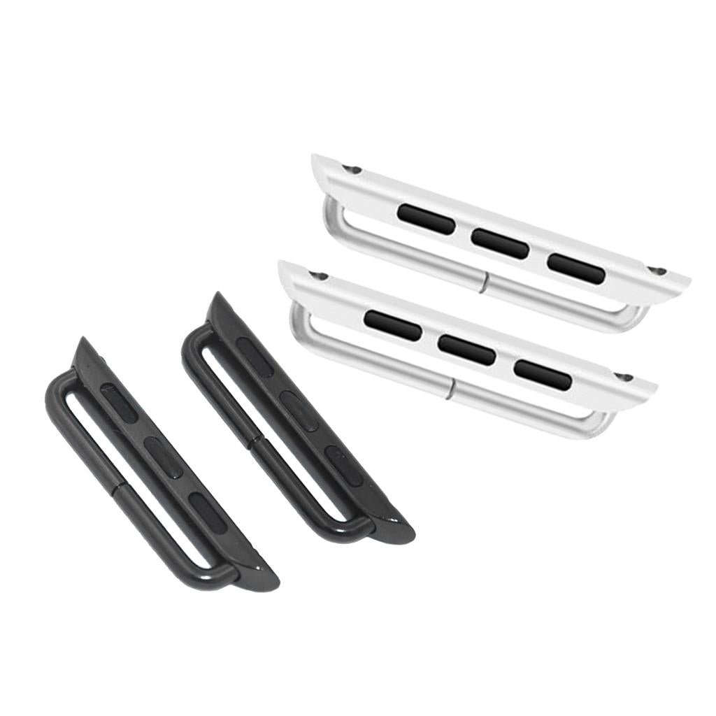 2 Pieces Watch Bands Adapter For Apple Watch 4 Strap Connector 44mm