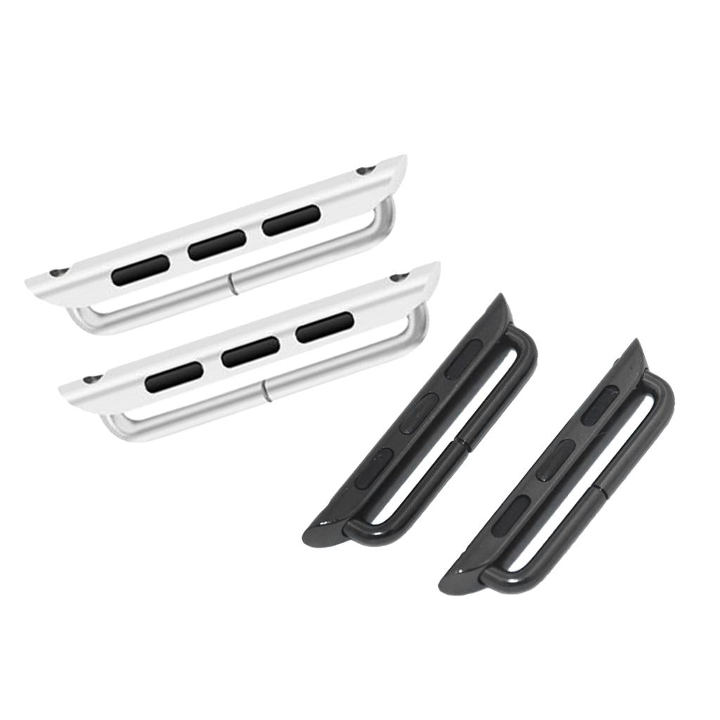 2 Pieces Watch Bands Adapter For Apple Watch 4 Strap Connector 44mm