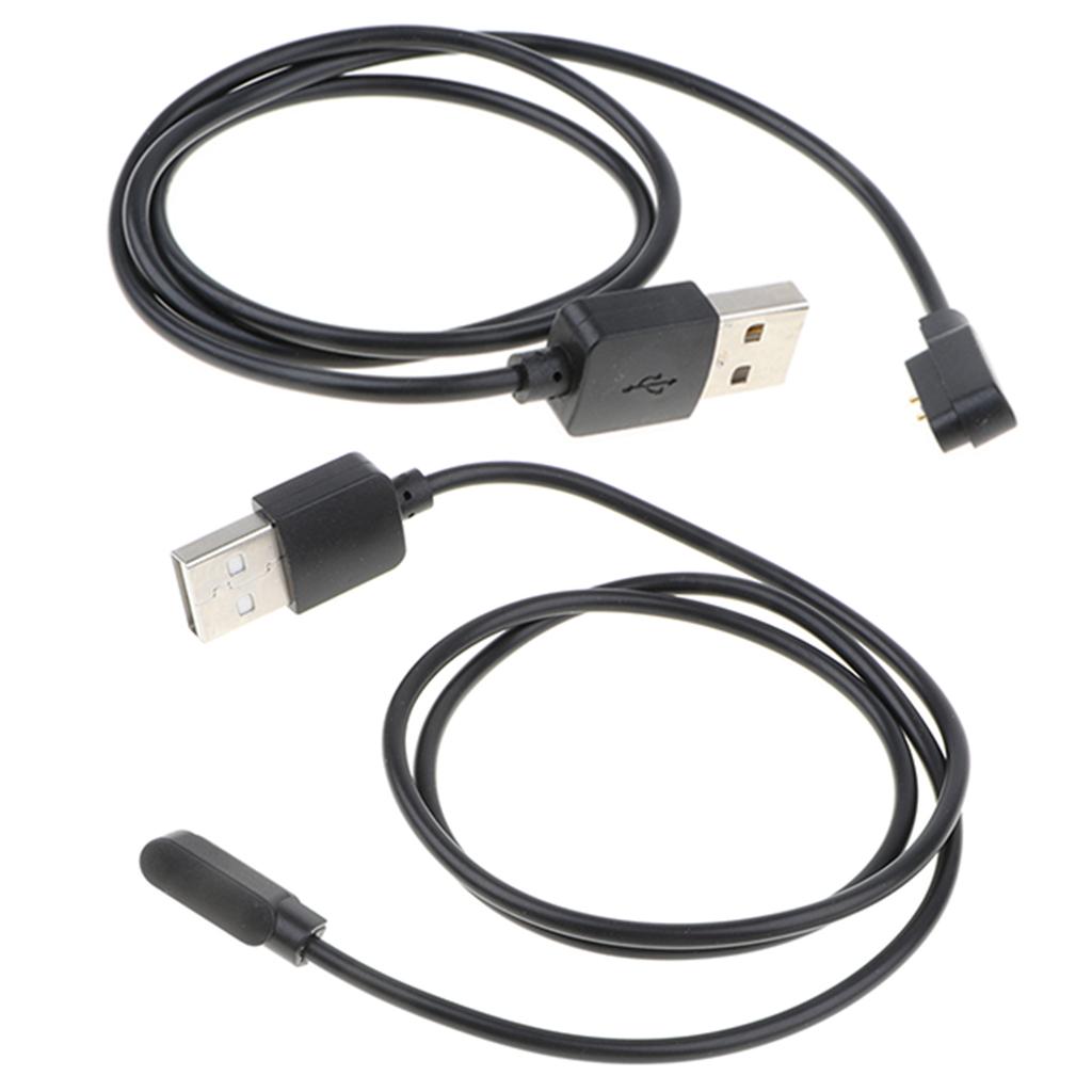 2Pieces High Quality 2 Pin USB Watch Charging Cable Magnetic Charging Base