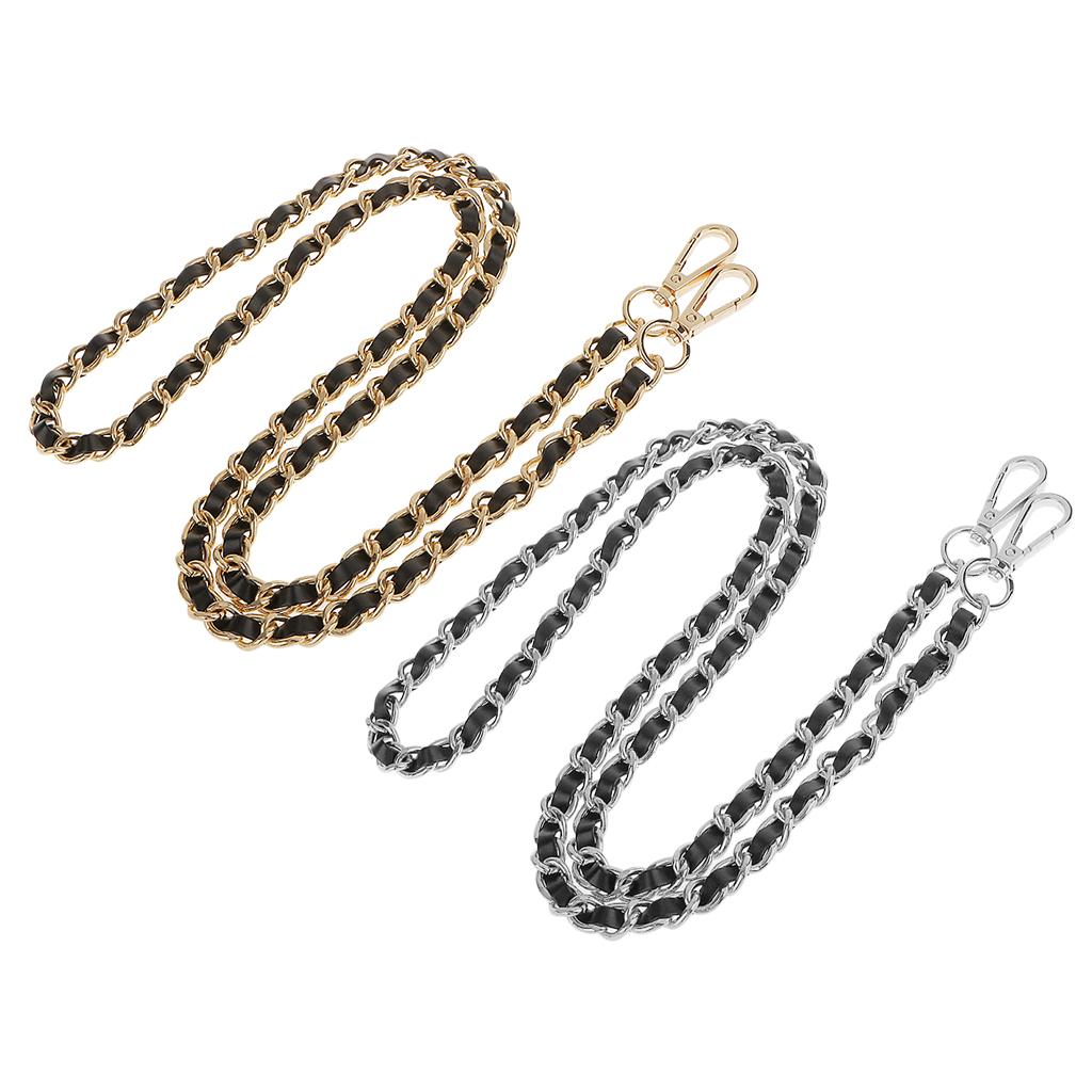 2x Purse Handbag Handle Shoulder Bag Replacement Chain Bag Straps