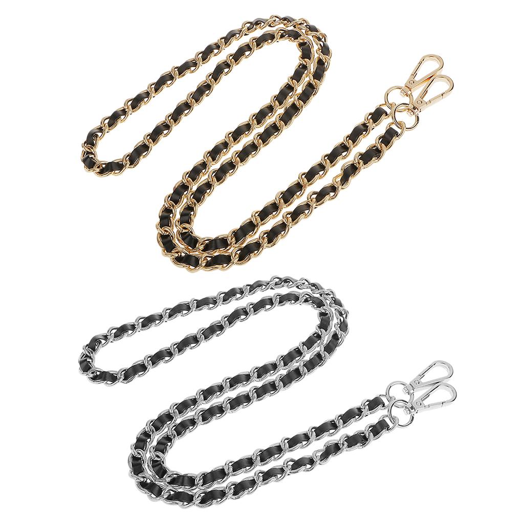 2x Purse Handbag Handle Shoulder Bag Replacement Chain Bag Straps
