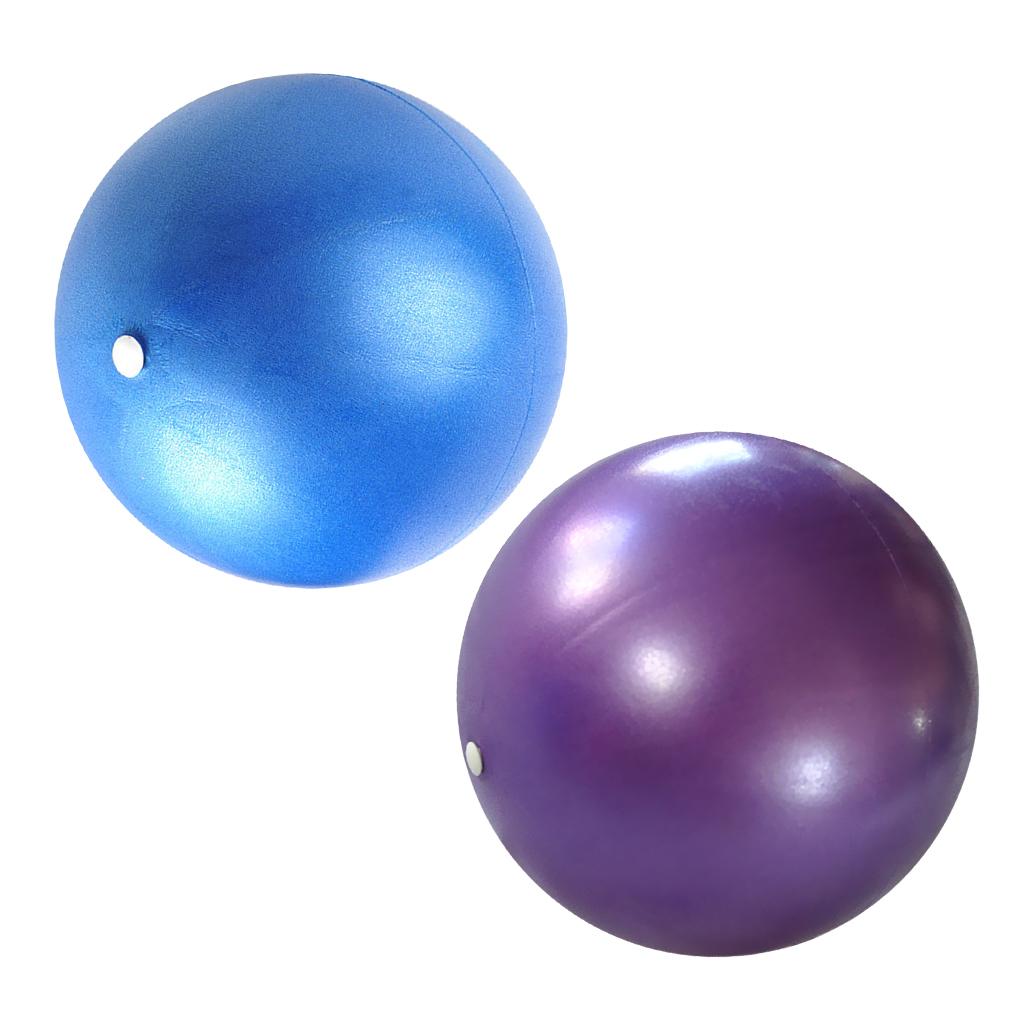 2Pcs 25cm Soft Anti Burst Yoga Ball Exercise GYM Pilates Fitness Balls