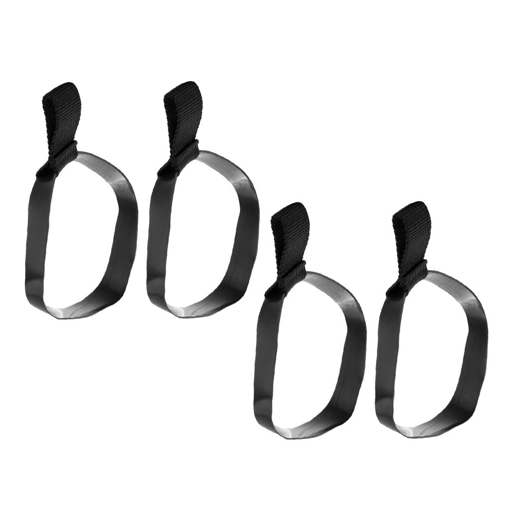 4 Pieces Elastic Rubber Scuba Diving Stage Tank Bottle Hose Retainer Band L