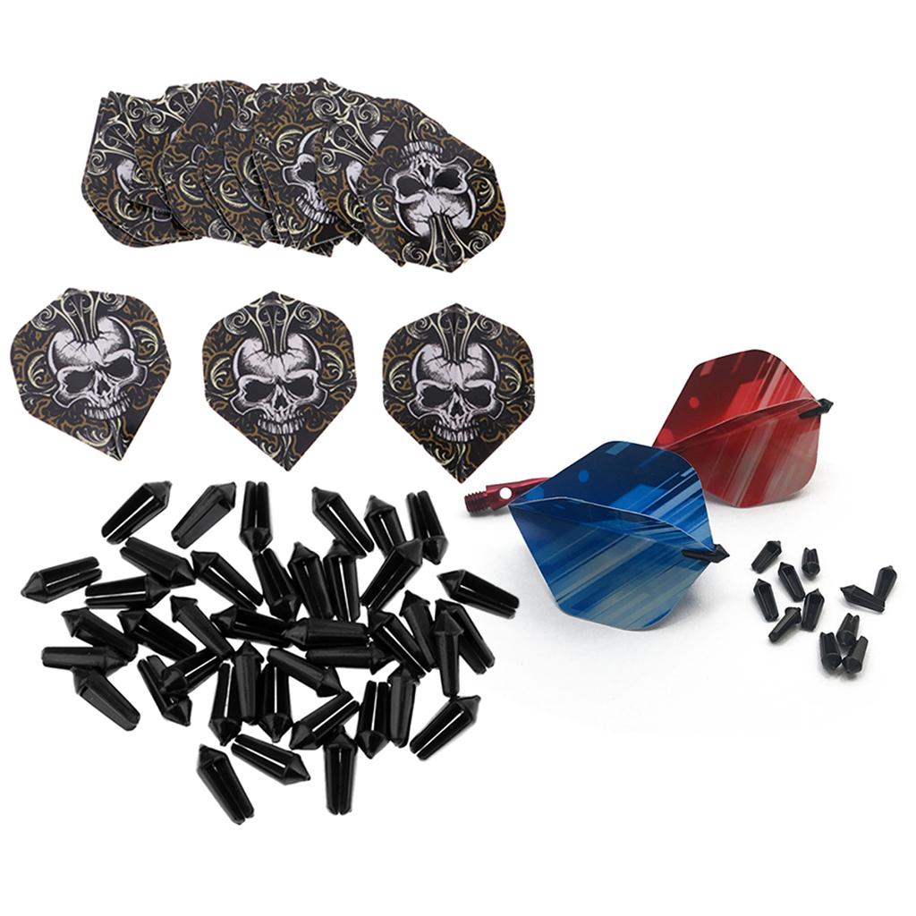 20Pcs Standard Shape Dart Flights +40Pieces Standard Dart Flights Protectors