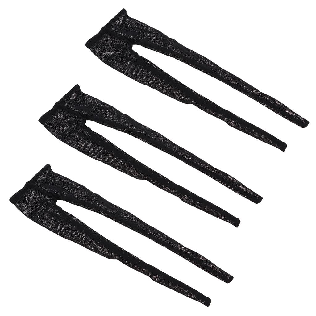 3pcs 1/6 Scale Stockings for 12inch Female Action Figure Body Black