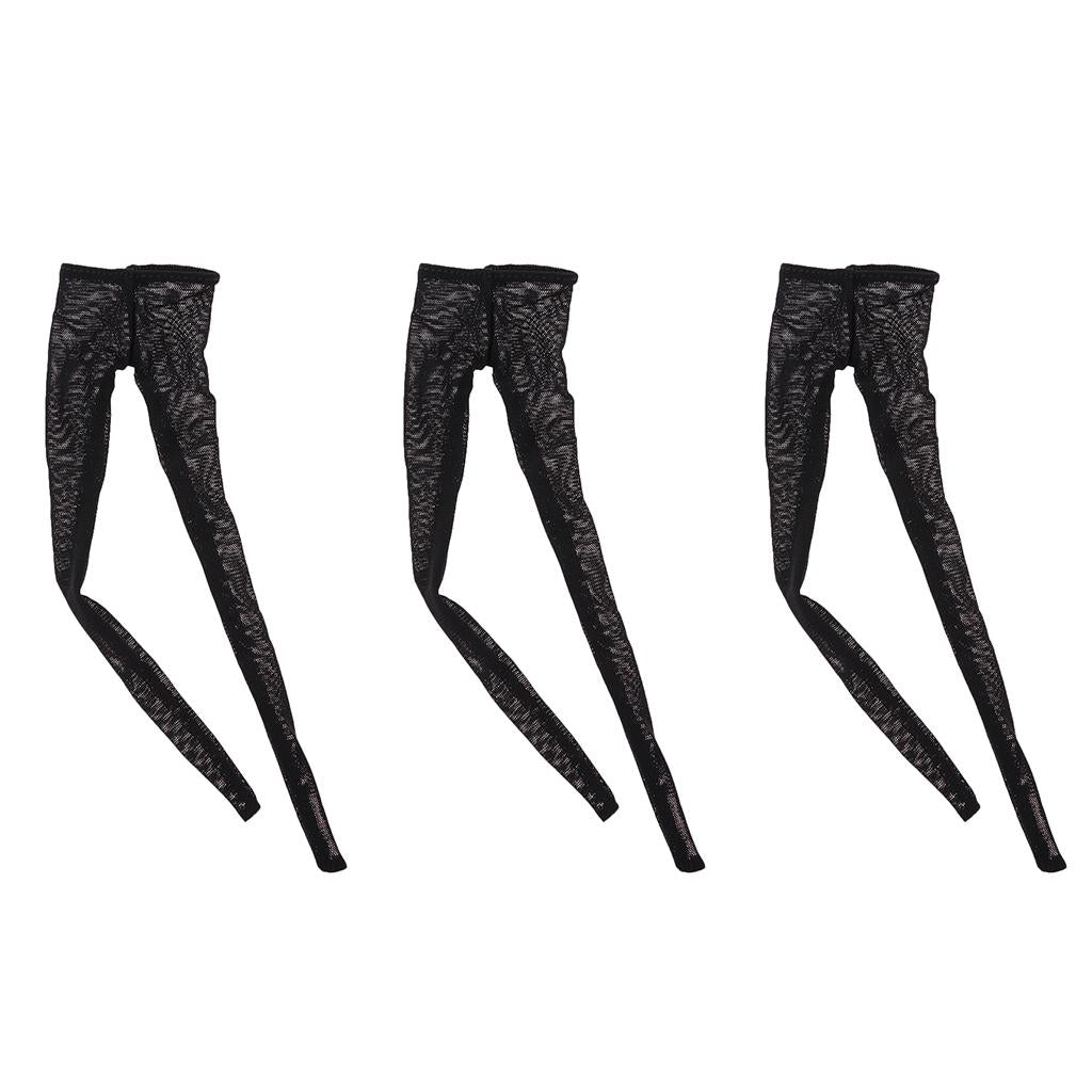 3pcs 1/6 Scale Stockings for 12inch Female Action Figure Body Black