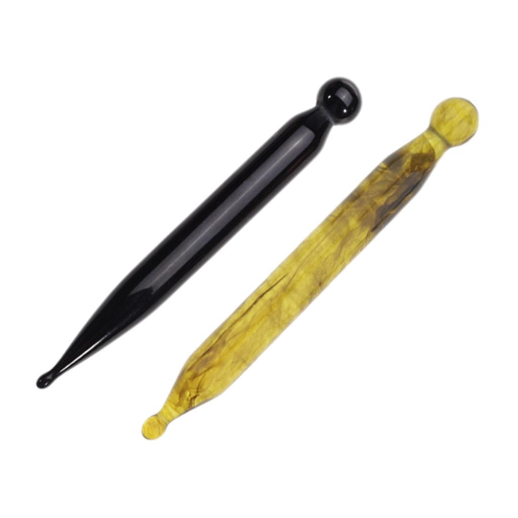 2 Pieces Massage Stick Acupuncture Facial Full Body Trigger Point Tool