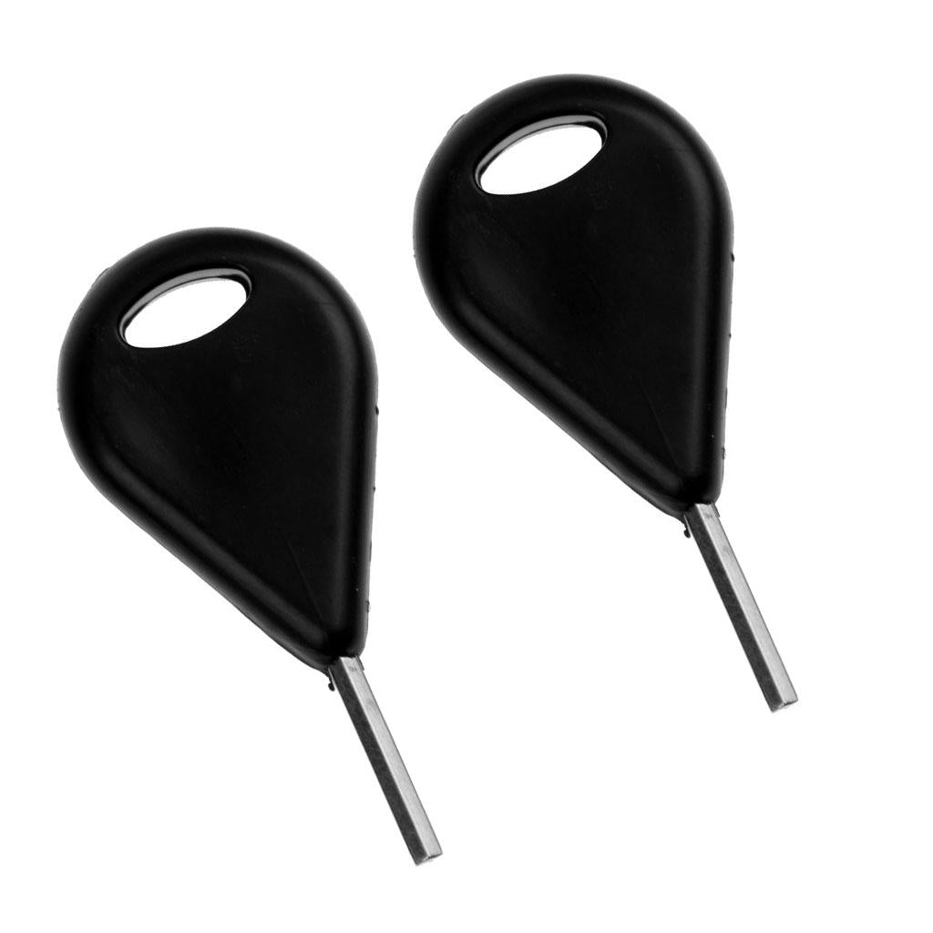 2Pcs Black Surfboard Fin Key Surf Board Longboard Surfing Board Accessories