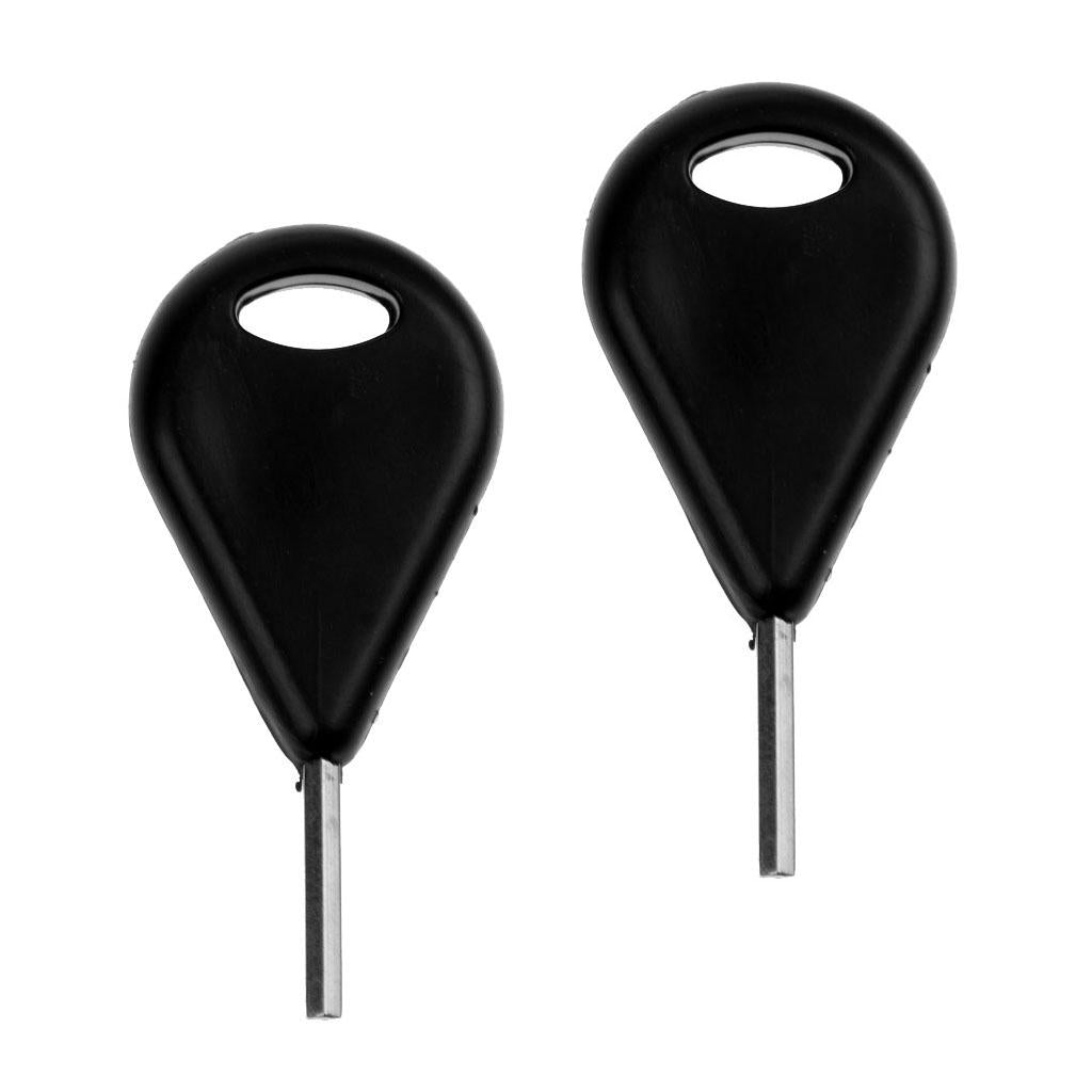 2Pcs Black Surfboard Fin Key Surf Board Longboard Surfing Board Accessories