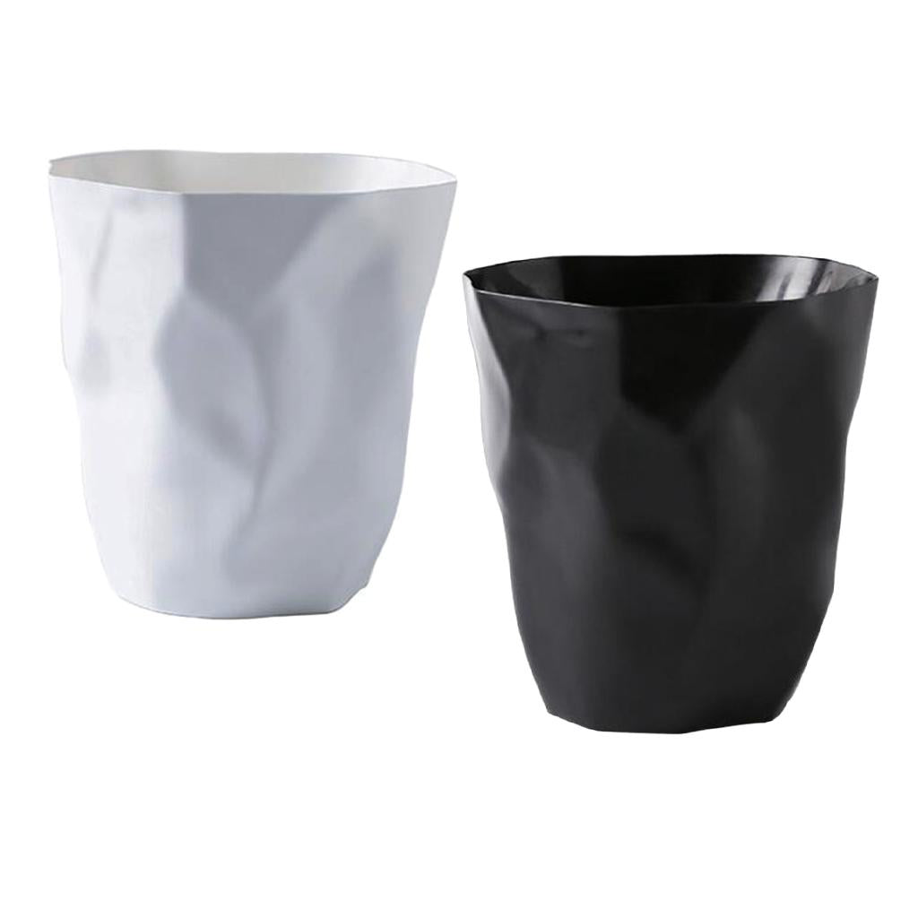 2x Large Size Irregular Trash Can Waste Dustbin for Home Office Car