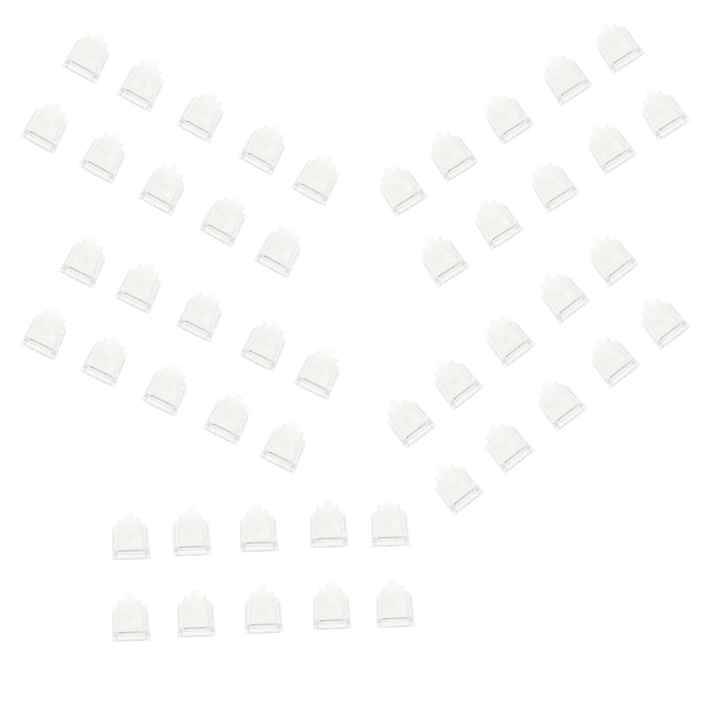 50x Jewelry Tray Finger Ring Display Stand Holder Ring Showcase Transparent