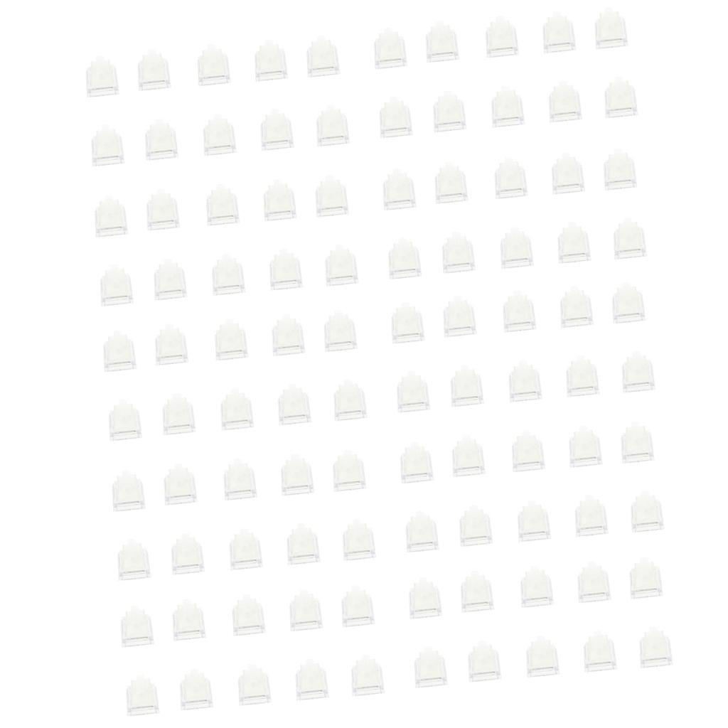 100x Clear Jewelry Tray Finger Ring Display Stand Holder Ring Showcase