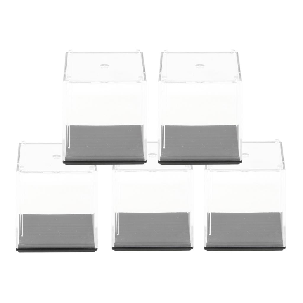 5x Acrylic Display Case Dust-Proof Protection Display Box for Model 5x5x5cm