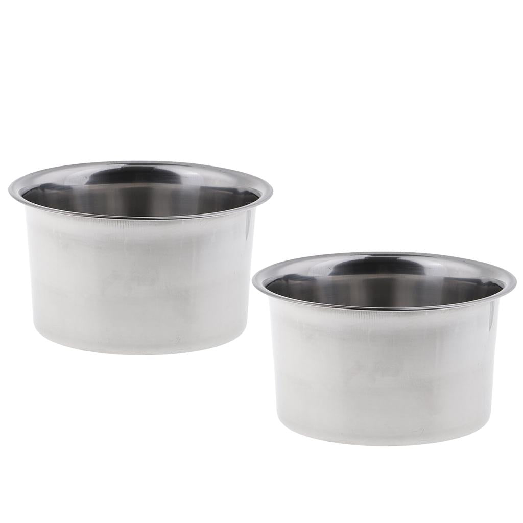 2x Stainless Steel Wax Melting Pot Double Boiler Base for Candle Soap Making