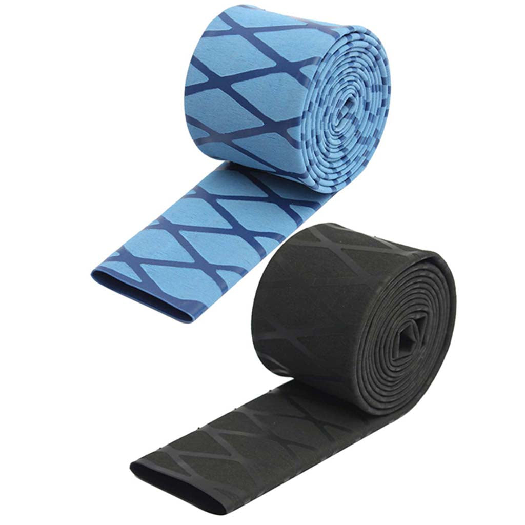 2Pcs Non-Slip Heat Shrink Tube Grip Fishing Rod Racket Handle Sleeves 2 Size