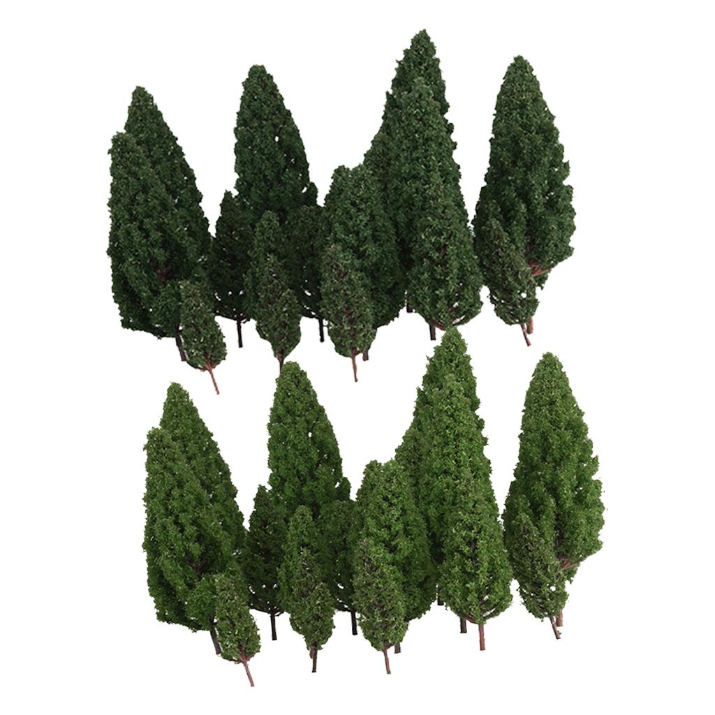 40 pack of Tower Shaped Trees Model Train Scenery Landscape 1:50-400 Sacle