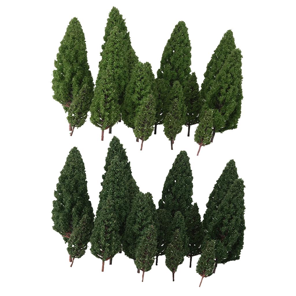 40 pack of Tower Shaped Trees Model Train Scenery Landscape 1:50-400 Sacle