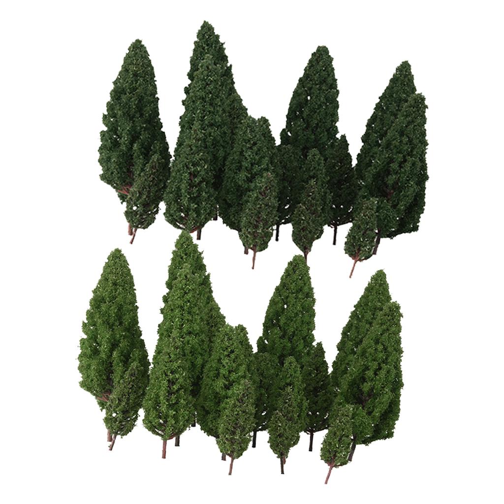 40 pack of Tower Shaped Trees Model Train Scenery Landscape 1:50-400 Sacle