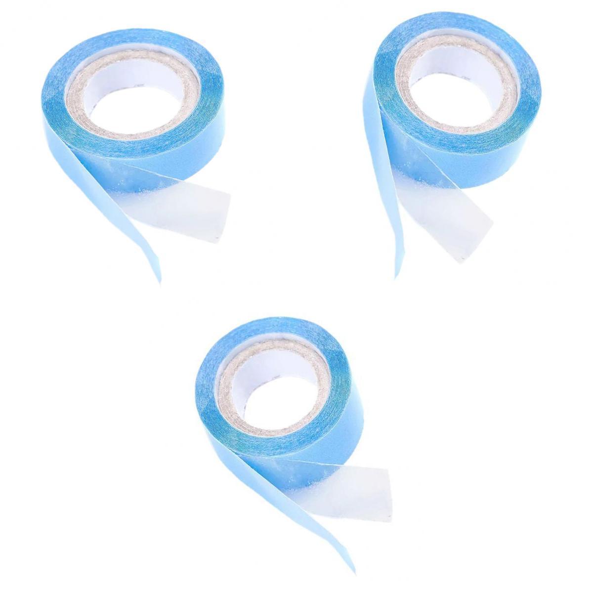 3 Rolls 3 Yards Double Sided Adhesive Tape for Hair Extension Toupee Weaving