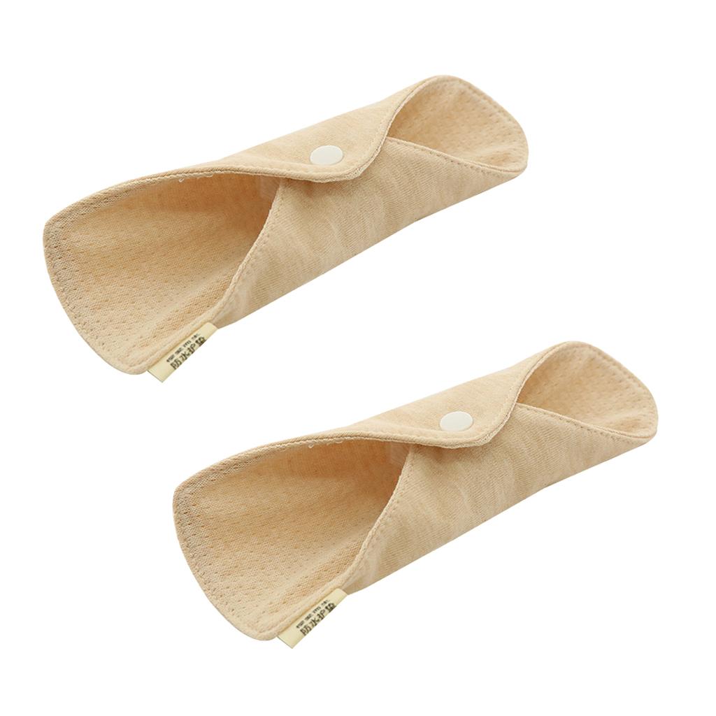2 Pcs 7.1 inch Washable Cotton Sanitary Napkin Panty Liner Menstrual Pad