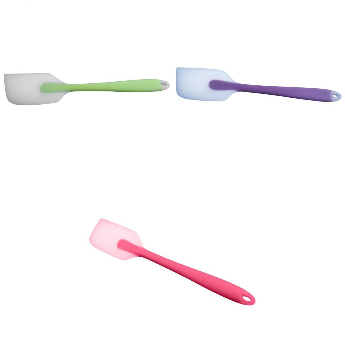 3pcs 28cm Long Handle Silicone Spatula Heat-Resist Cake Decorating Scraper