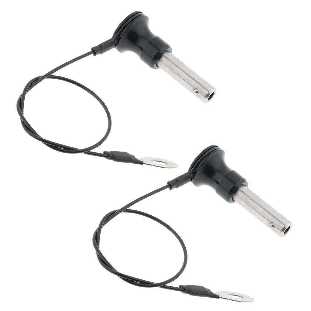 2 Pieces Stainless Steel Ball Lock Quick Release Pin Push Button 8mm-20mm
