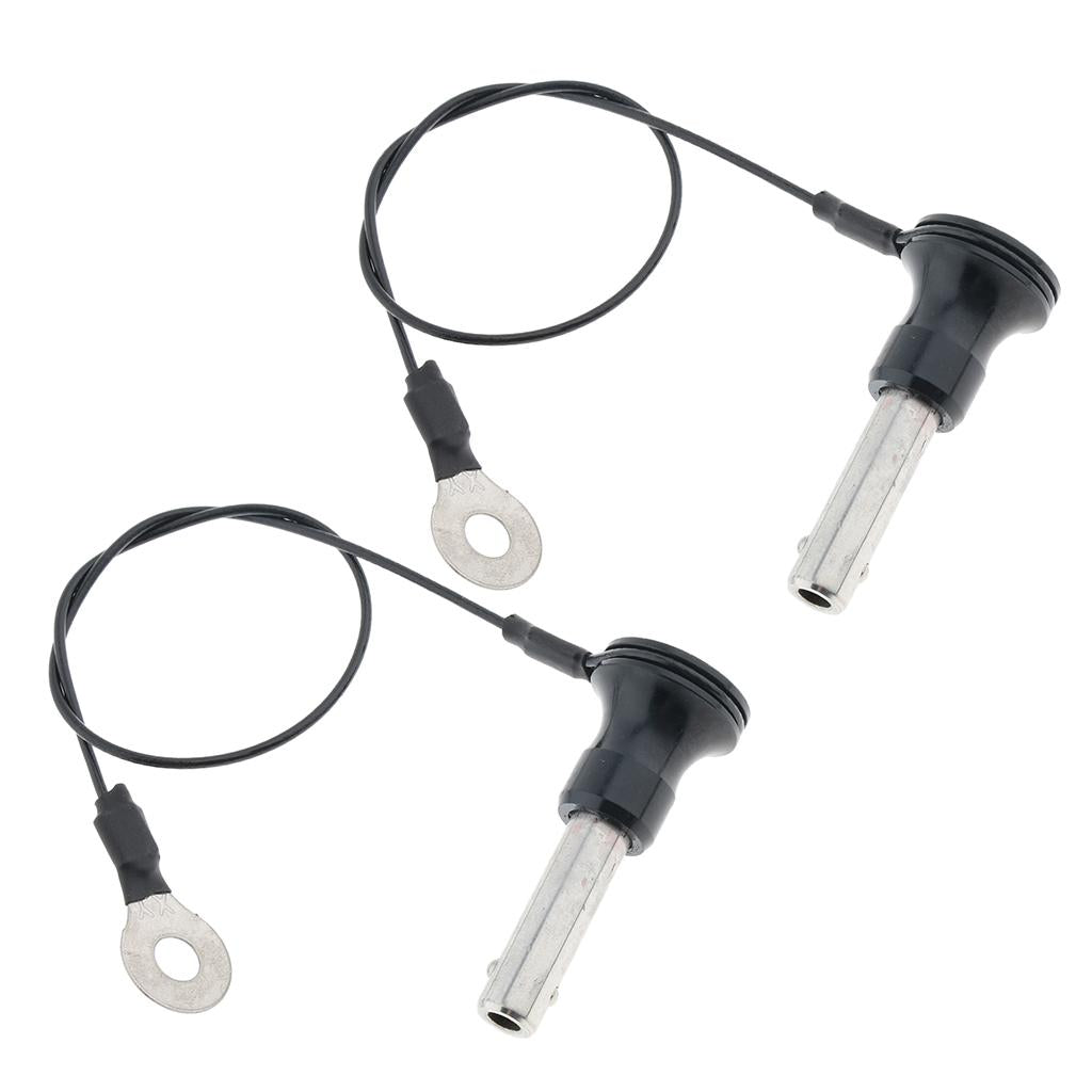 2 Pieces Stainless Steel Ball Lock Quick Release Pin Push Button 8mm-20mm
