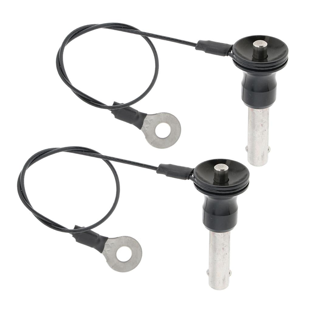 2 Pieces Stainless Steel Ball Lock Quick Release Pin Push Button 8mm-20mm