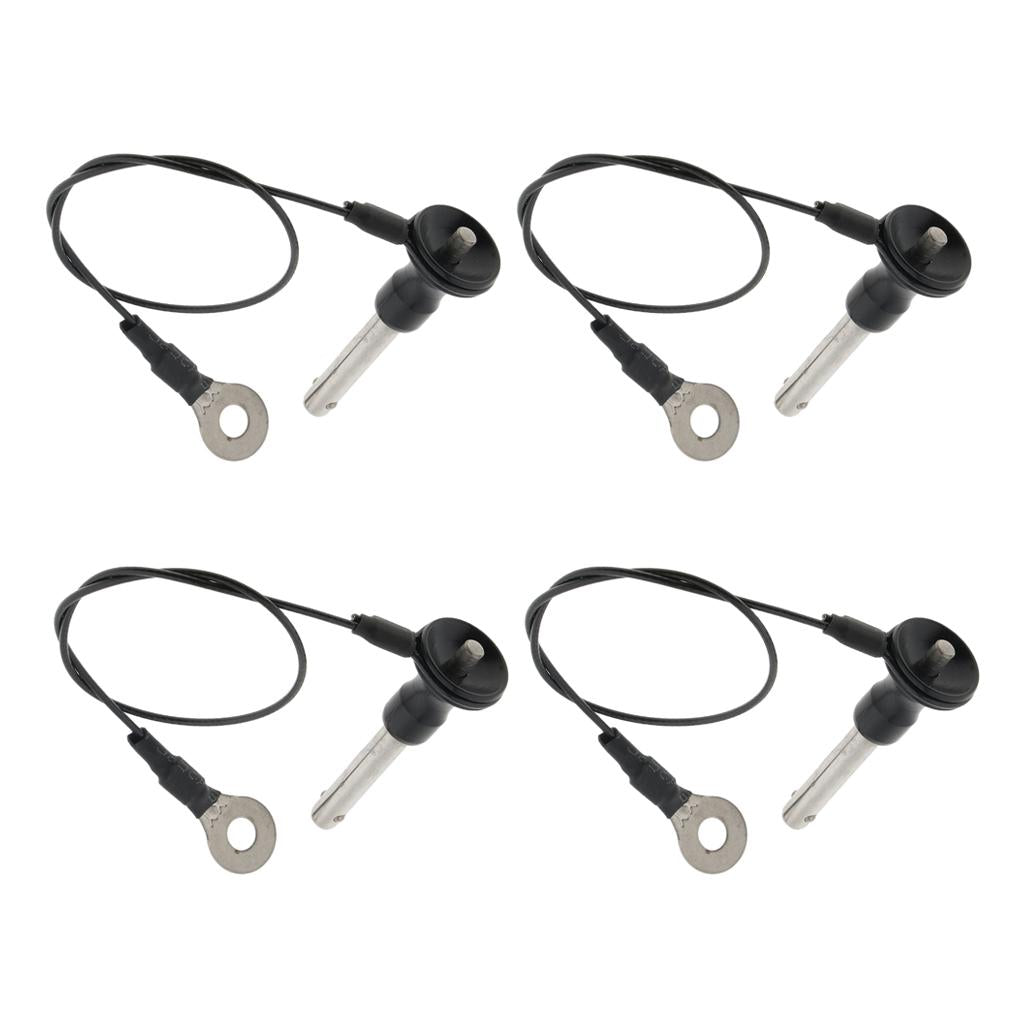 4 Pieces Stainless Steel Ball Lock Quick Release Pin Push Button 8mm-35mm