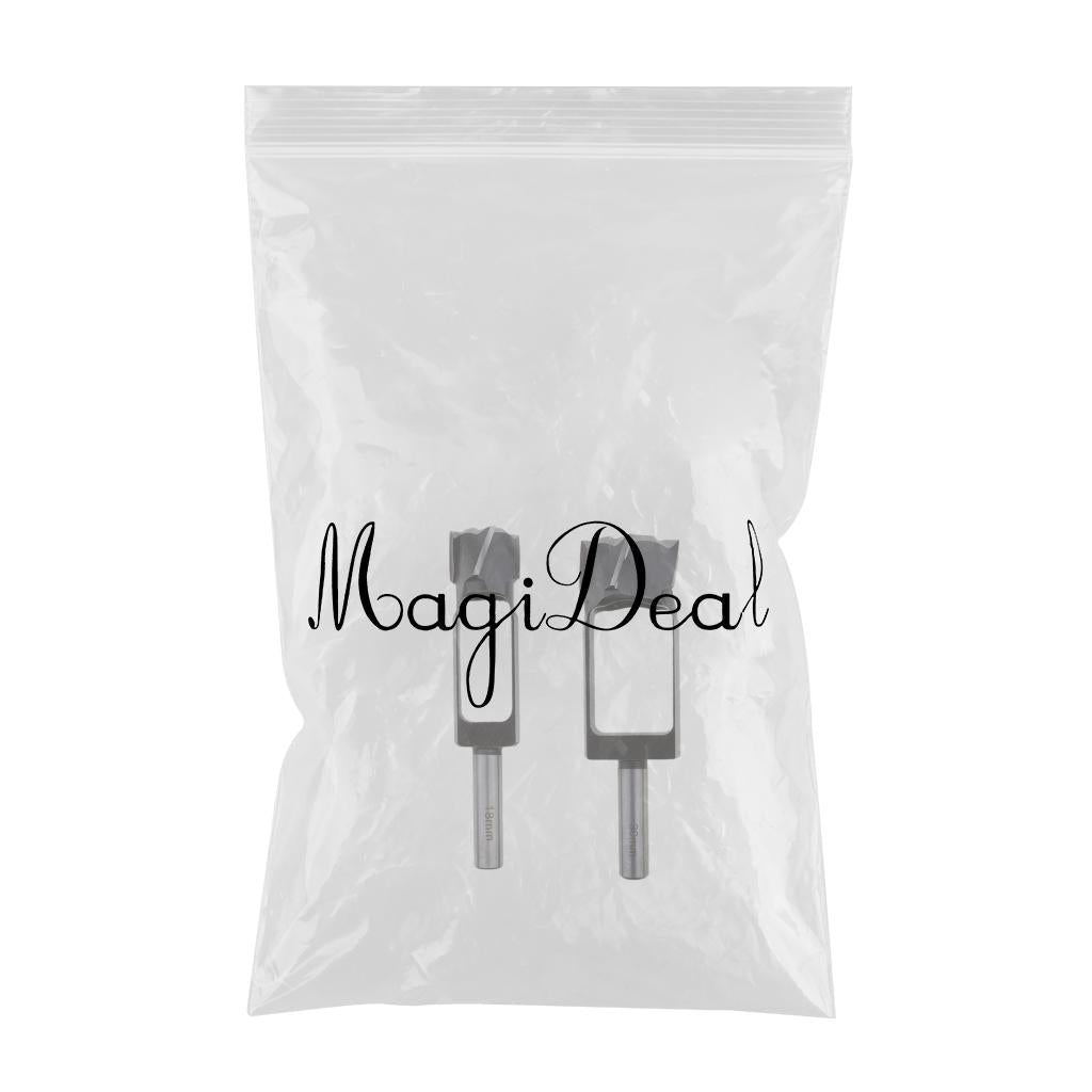 2PCS Tapered Snug Plug Cutters 13MM 1/2 Inch Shank 18mm + 30mm