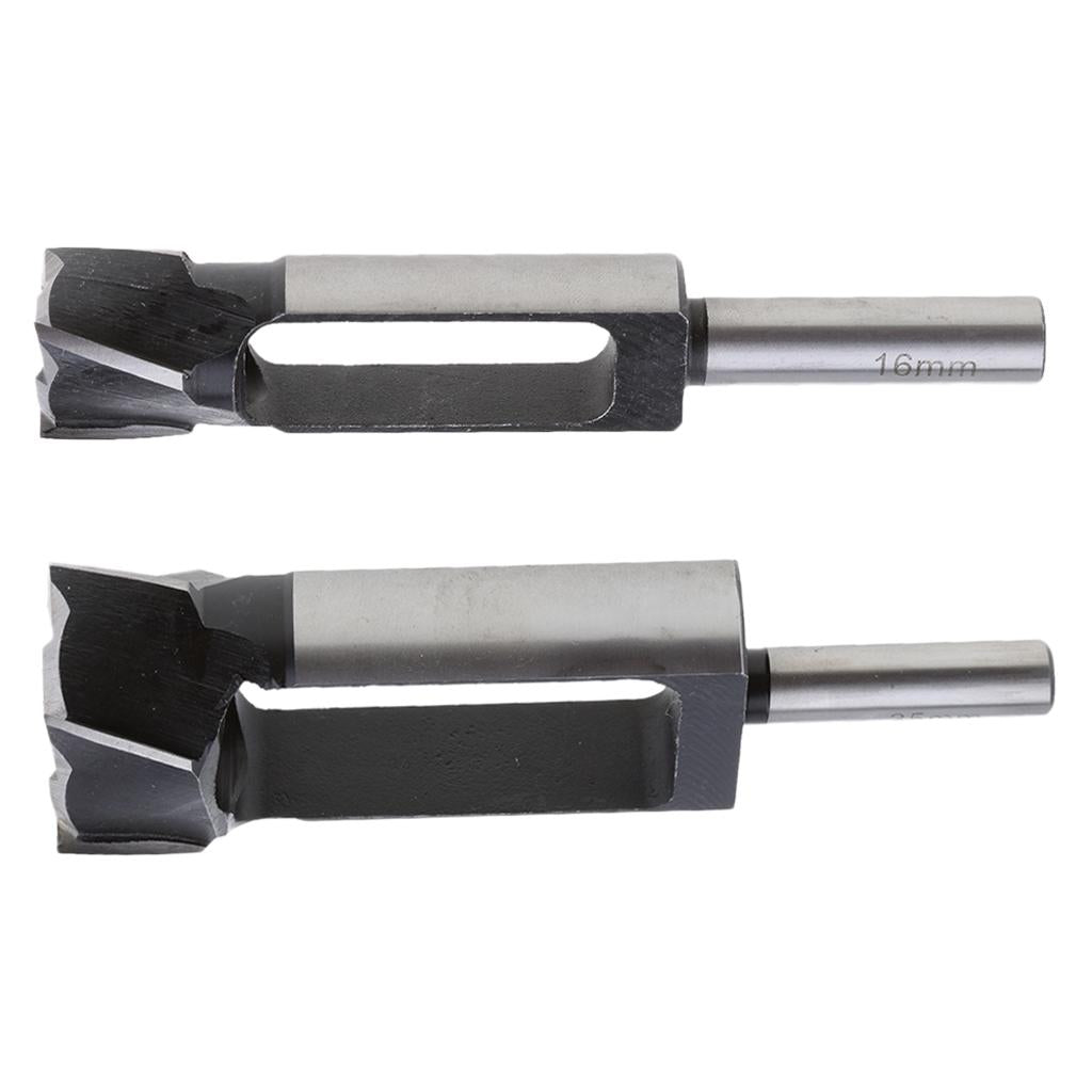 2PCS Tapered Snug Plug Cutters 13MM 1/2 Inch Shank 16mm+35mm Combo