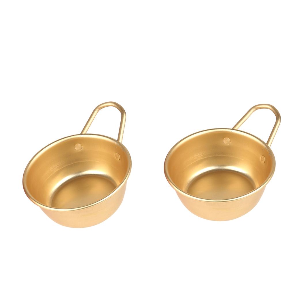2Pcs Korean Traditional Rice Wine Cup Bowl Camping Makori Soup Ramen Handles