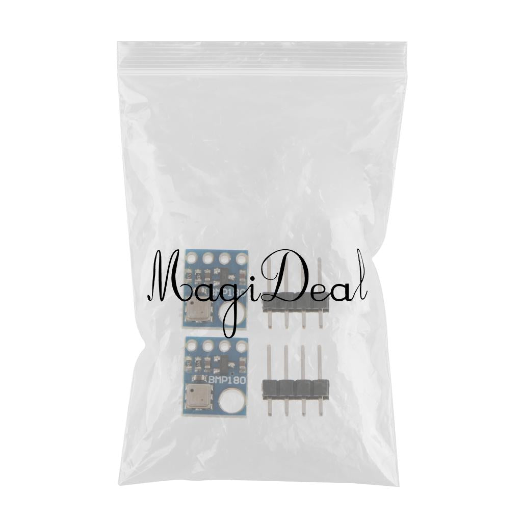 2x BMP180 Sensor Module,Temperature and Air Pressure Sensor,with Pin Header