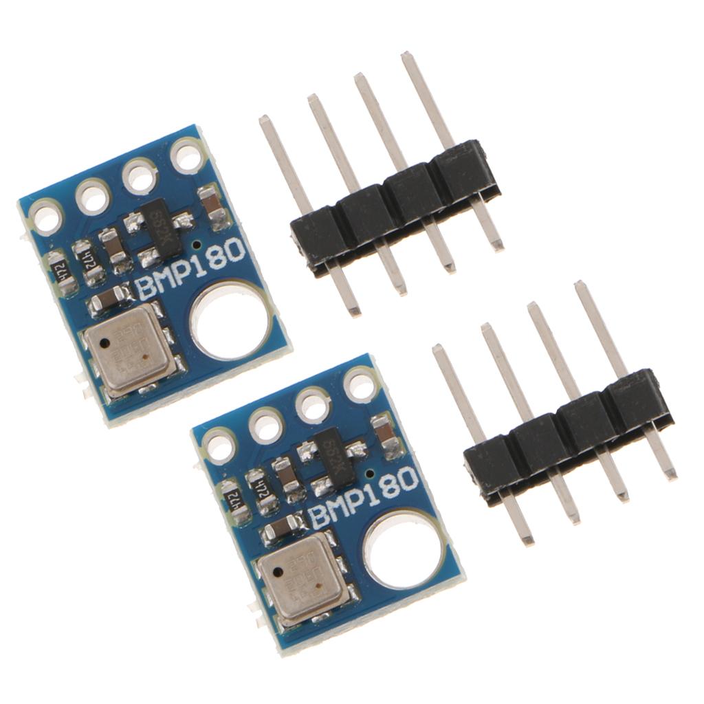 2x BMP180 Sensor Module,Temperature and Air Pressure Sensor,with Pin Header