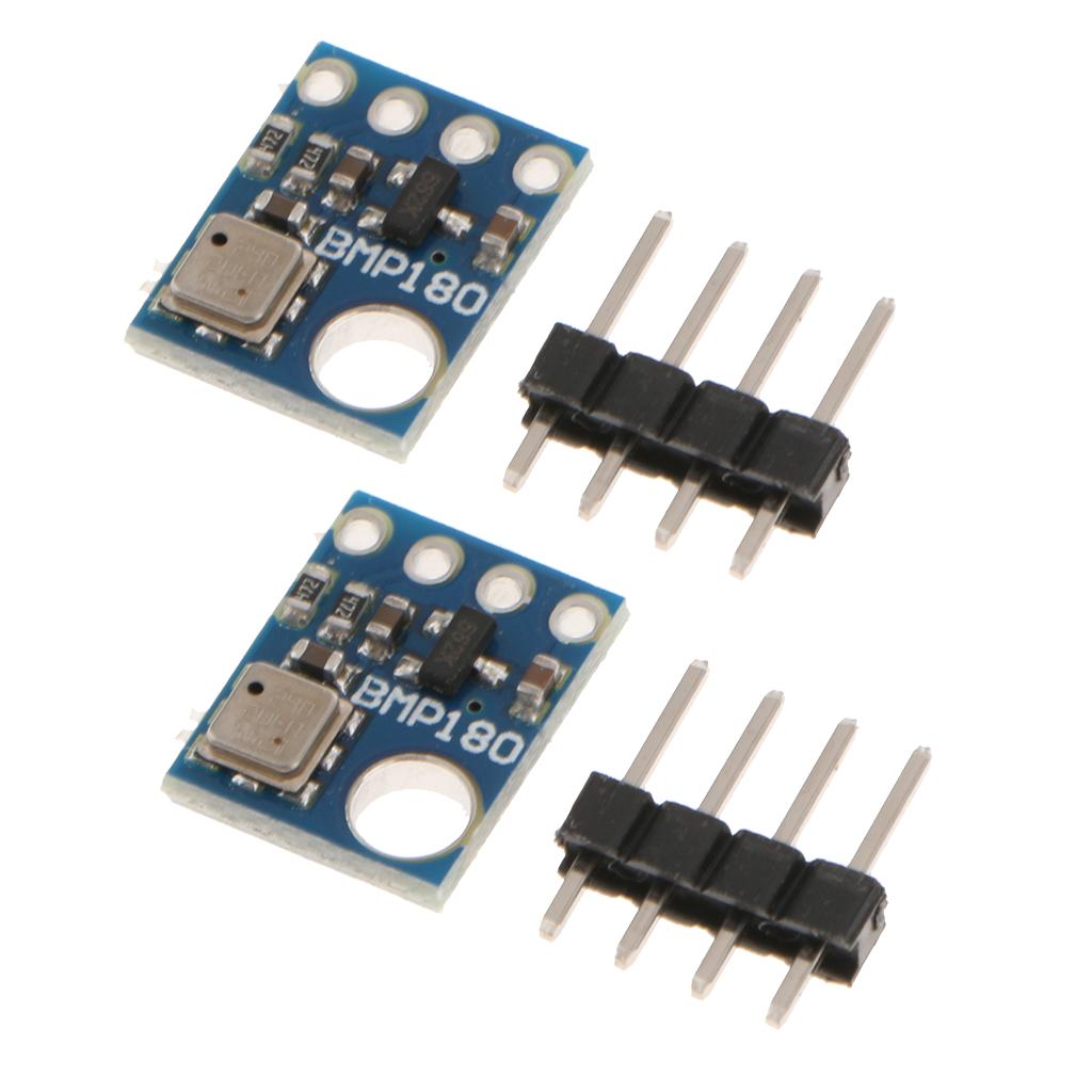 2x BMP180 Sensor Module,Temperature and Air Pressure Sensor,with Pin Header