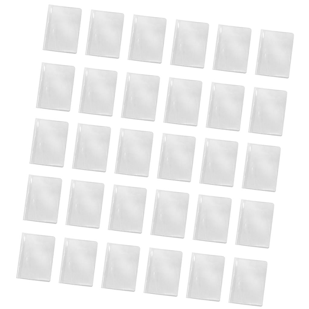 30Pack Waterproof Passport Cover Clear Plastic ID Card Protector Case Clear