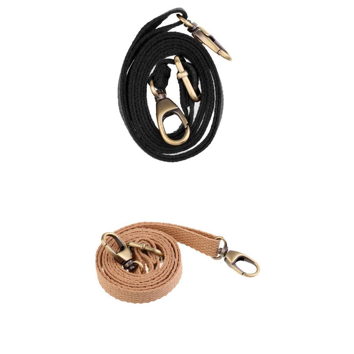 2PCS Adjustable Canvas Bag Handle Shoulder Bag Straps Replacement 1.2cm