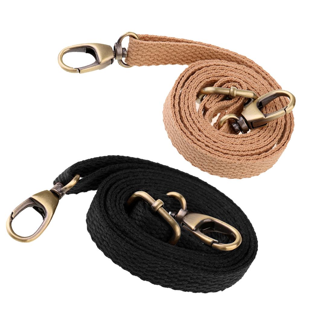 2PCS Adjustable Canvas Bag Handle Shoulder Bag Straps Replacement 1.2cm