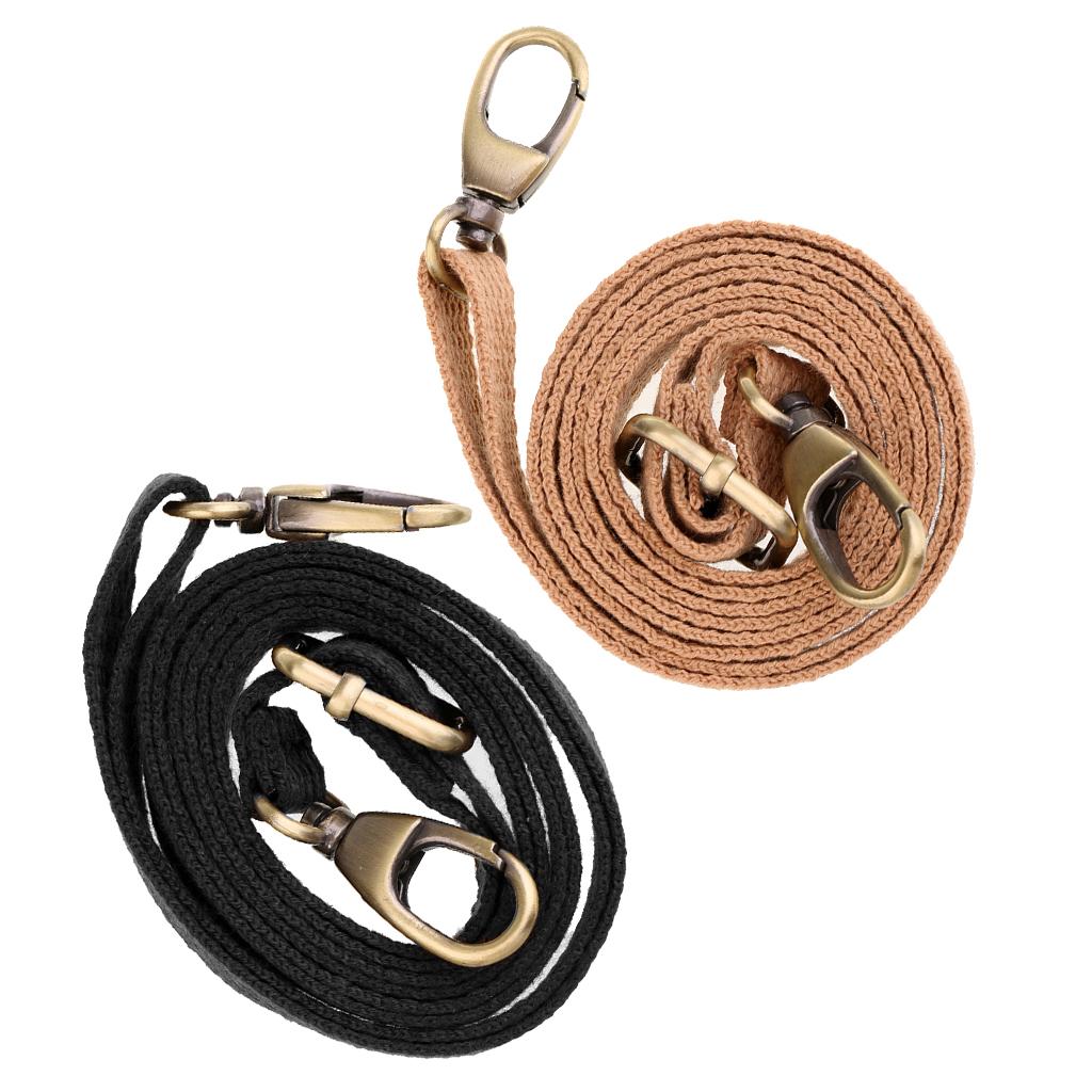 2PCS Adjustable Canvas Bag Handle Shoulder Bag Straps Replacement 1.2cm