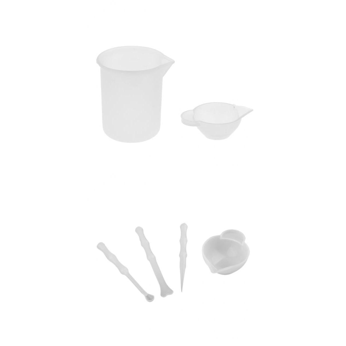 6 Pieces Silicone Resin Measuring Mixing Cup DIY Jewelry Resin Glue Tool Set