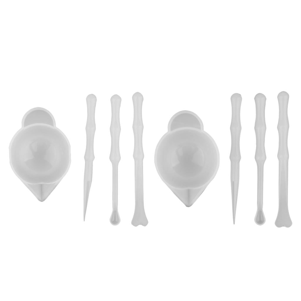 8 Pieces Silicone Resin Measuring Mixing Cup DIY Jewelry Resin Glue Tool Set