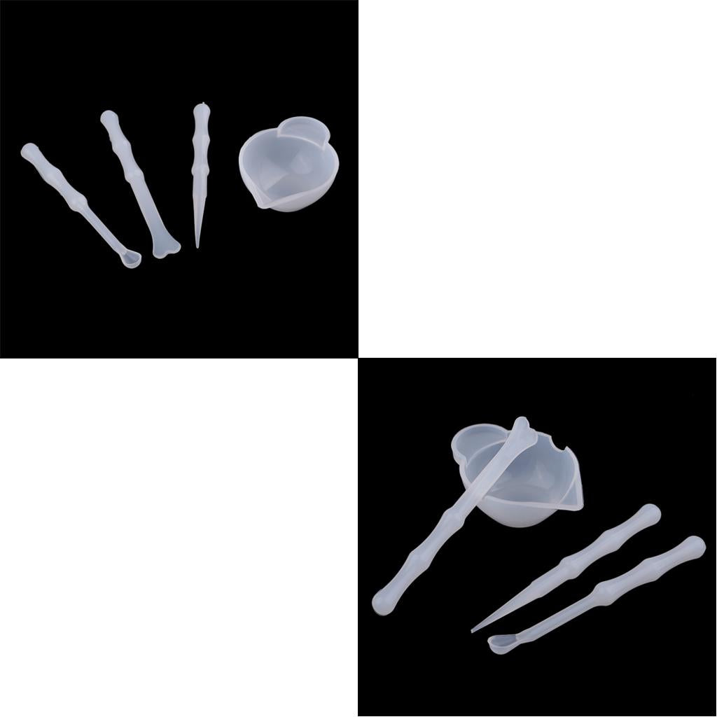8 Pieces Silicone Resin Measuring Mixing Cup DIY Jewelry Resin Glue Tool Set