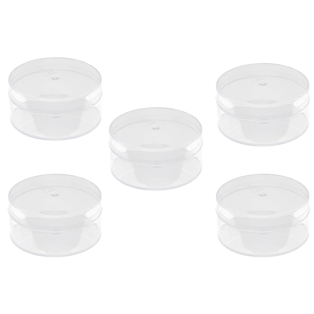 5 Pieces Plastic Alcohol or Benzine Cup for Watch Repair Watchmakers Tools