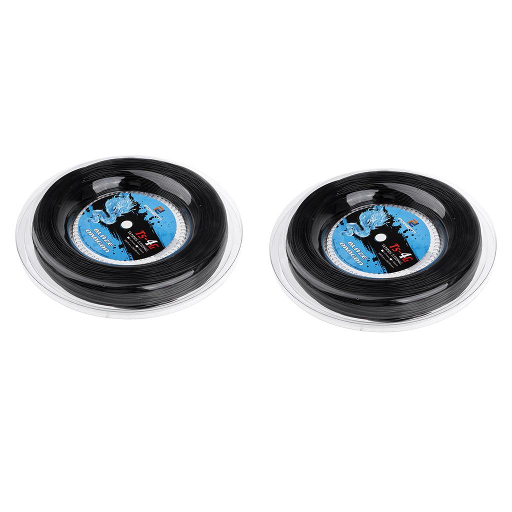 2 Rolls Polyester Tennis String Badminton Training Racket String 200m 1.25mm