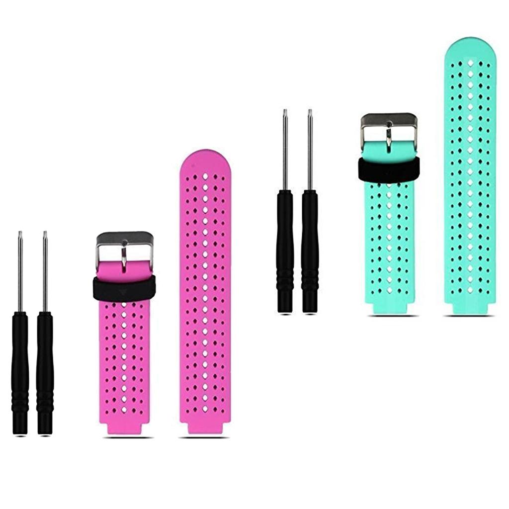 2 Pieces Replacement Band For Garmin Forerunner 220 230 235 620 Mint