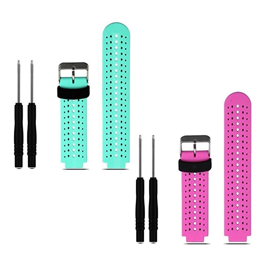 2 Pieces Replacement Band For Garmin Forerunner 220 230 235 620 Mint