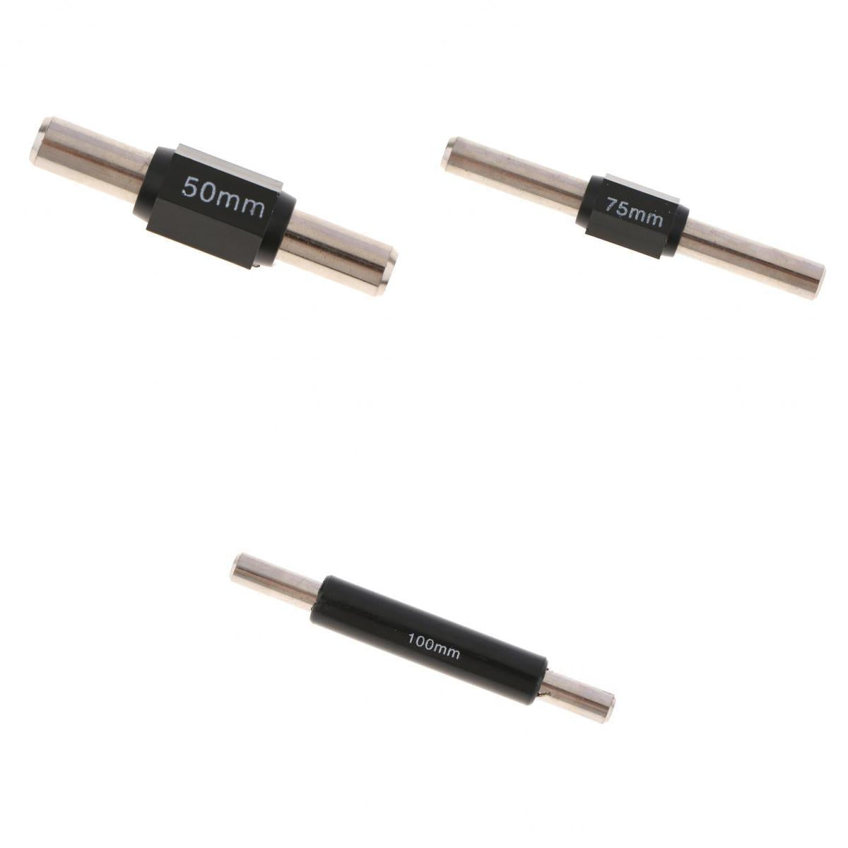 3 Pieces Outside Micrometer Caliper Standard Calibration Measure Rod Bar