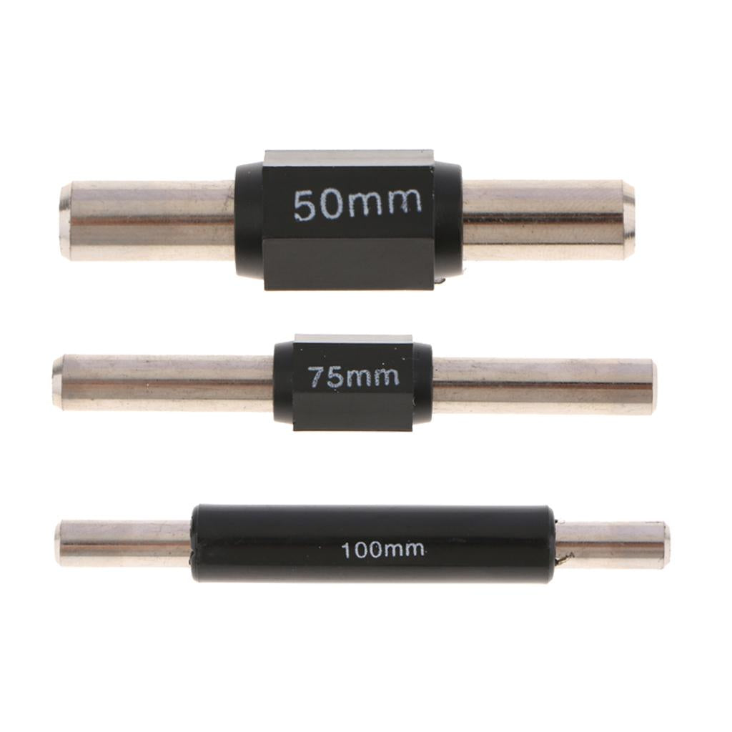 3 Pieces Outside Micrometer Caliper Standard Calibration Measure Rod Bar