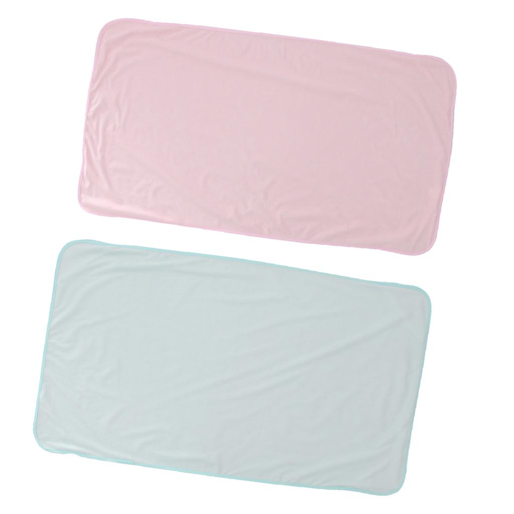2Pcs Washable Bed Sheet Elderly Incontinence Pad Underpad Protector 70x120cm