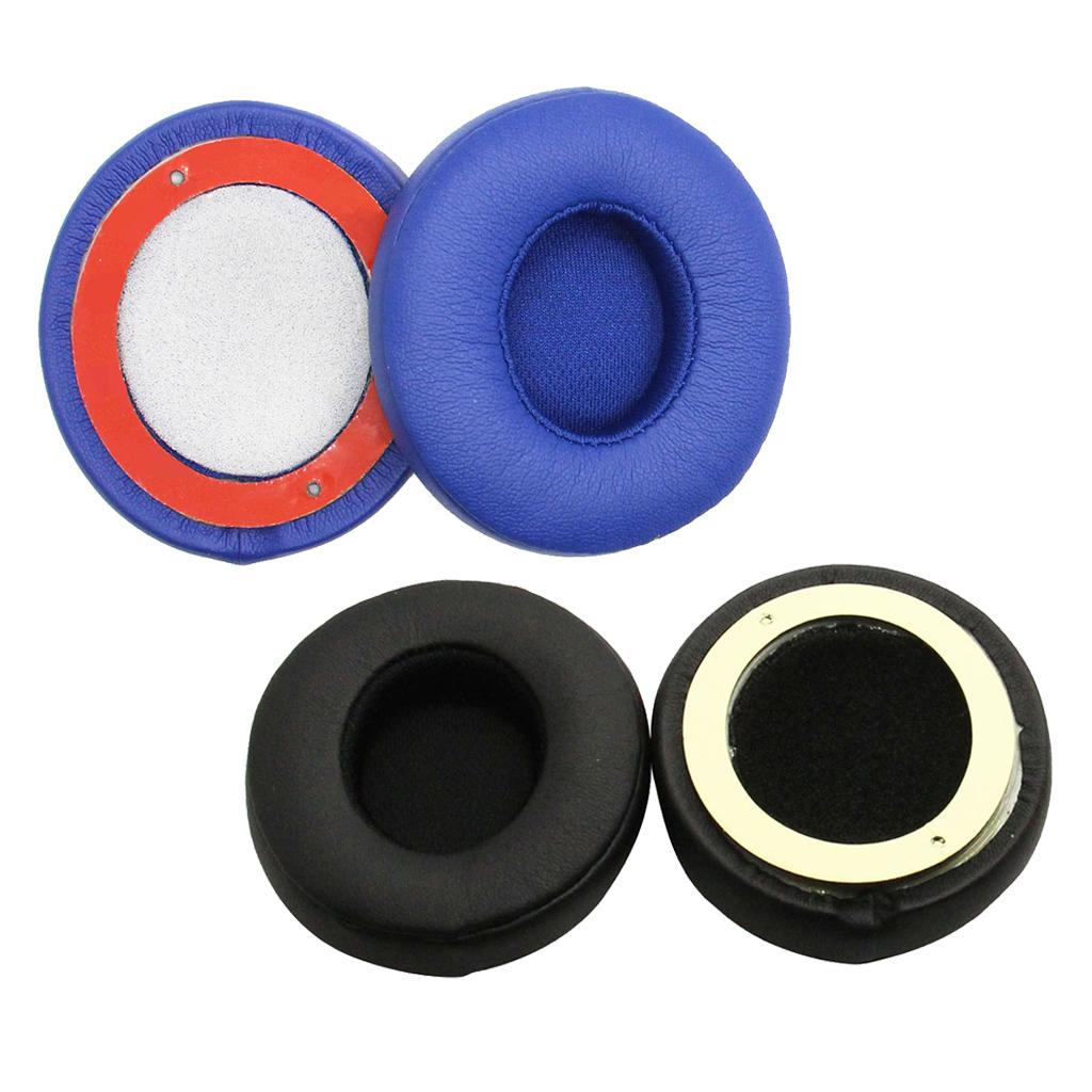 2Pair Ear Pads Cushions Replacement for Beats Solo 2 Solo 3 Black & Blue